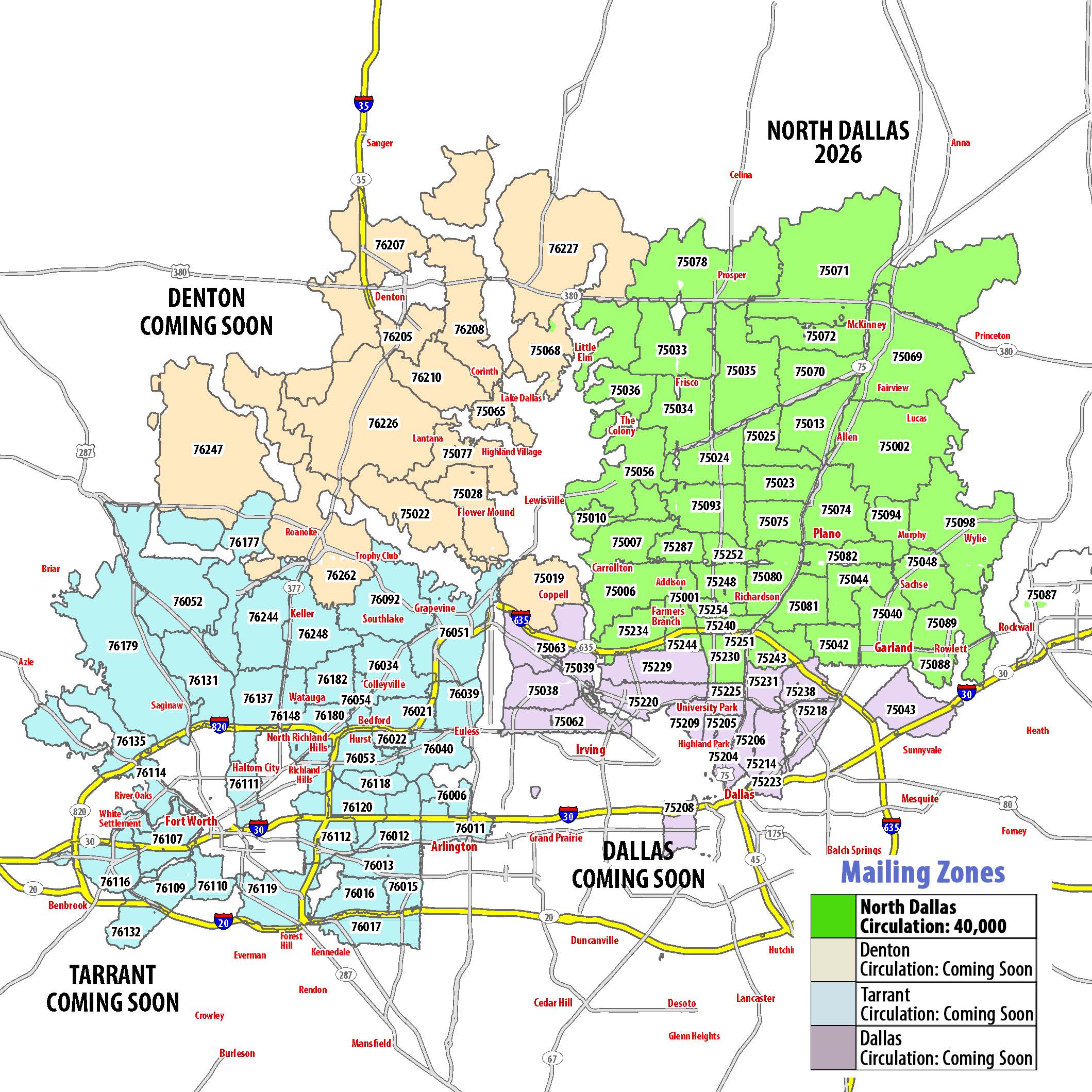 Dallas Fort Worth Map 2026